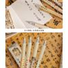 Retro Chinese Style Retractable Neutral Pen Fast Drying Black Ink Exam Writing Pen
