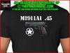 M1911 A1 Pistol T-Shirt US WWII Gun