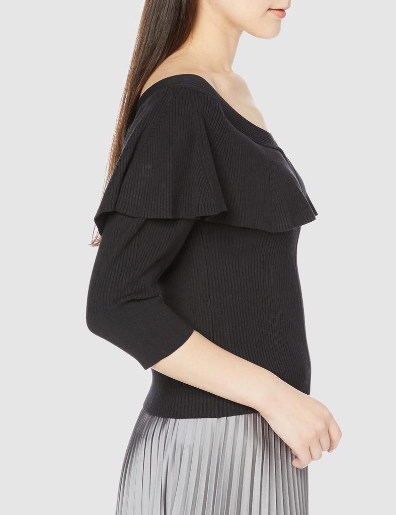 Snidel Cape Knit Pullover SWNT231154 Black F Women's
