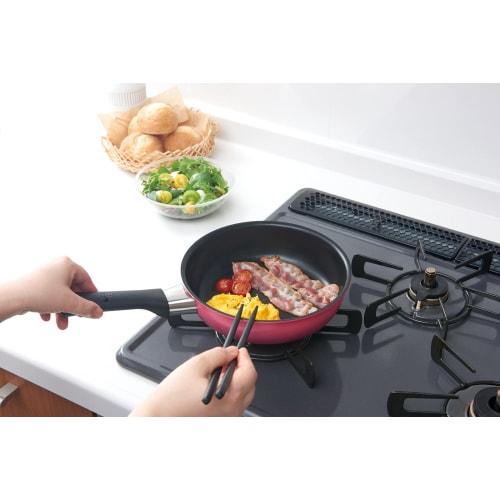 Thermos Durable Series Frying Pan 16cm For Gas Fire Only Wine Red KFG-016 WNR