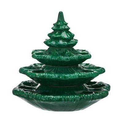 Christmas Tree Deviled Egg Tray, Resin Appetizer Platter for 24 Eggs Festive Holiday Party Serving Dish And Decor
