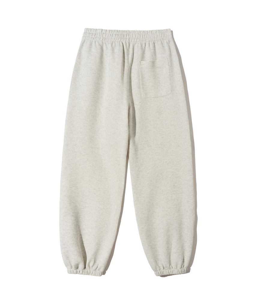 Beoteopeullaiseupocheuweeo Original Logo Jogger Pants Oatmeal