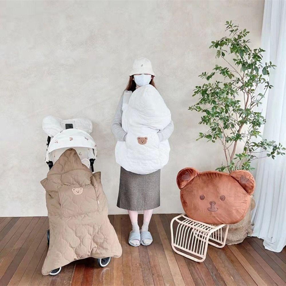 Thicken Toddler Trolley Cover Windproof Newborn Swaddle Wrap Portable Kids Sleeping Quilt  Travel