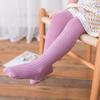 2-12 Y Elastic Waist Premium Cotton Girls Pantyhose Ultra Soft Solid Color Twist Pattern Kids Leggings for Daily Wear