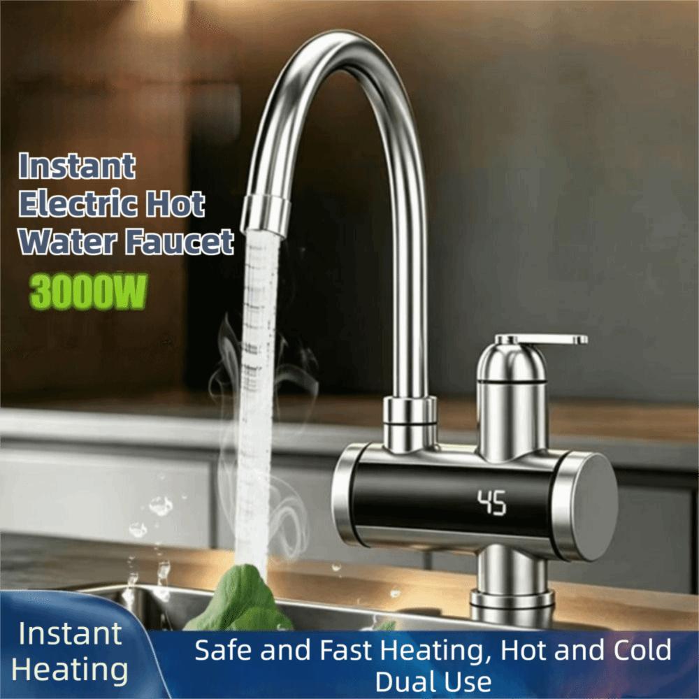 360° Rotating Instant Water Heater Faucet Digital Display Electric Hot Water Faucet Kitchen