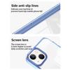 For iPhone 14 Plus Clear Phone Case TPU PC Anti-Slip Drop-Proof Back Cover