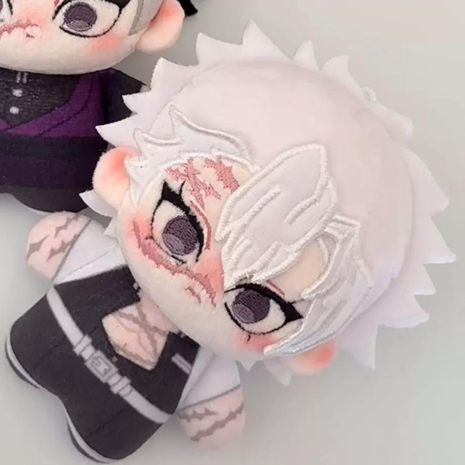 Demon Slayer Plush Doll 10cm Giyuu Tomioka Muichiro Tokito Anime Stuffed Doll Backpack Pendant Collectible Decor Gift For Fans