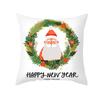 New Christmas Pillowcases Home Office Decoration Printed Linen Cushion Supplies