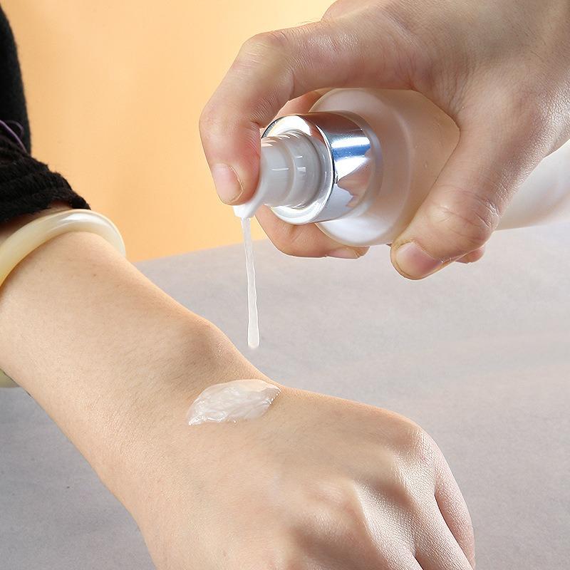 Transparent Lotion Bottle Glass Bottle Fine Mist Spray Essence Bottle Toner Press-type Portioning Bottle