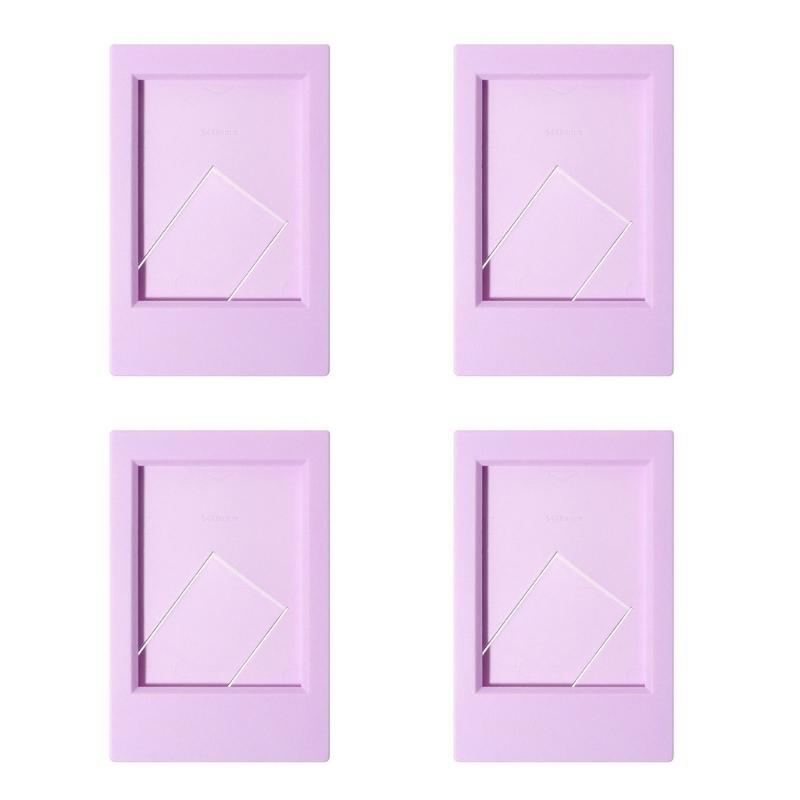 3Inch Minimalists Instantly Photo Frame Light ABS PP Materials Easy Installation For Desk Table Decorations 4pcs