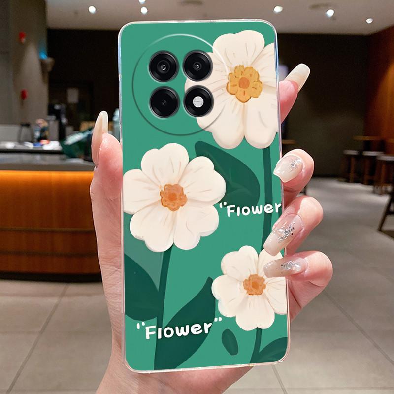 

Cases For OnePlus ACE 5 Pro ACE5 Ultra Flower Butterfly Phone Case OnePlus Capa Soft Silicone Transparent TPU Cover OnePlus Ace 5 Racing
