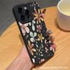 Simple Painted Flowers 17iPhone16 Apple 15promax Mobile Phone Case 11/12/13/14 Japan and Korea XS/XR
