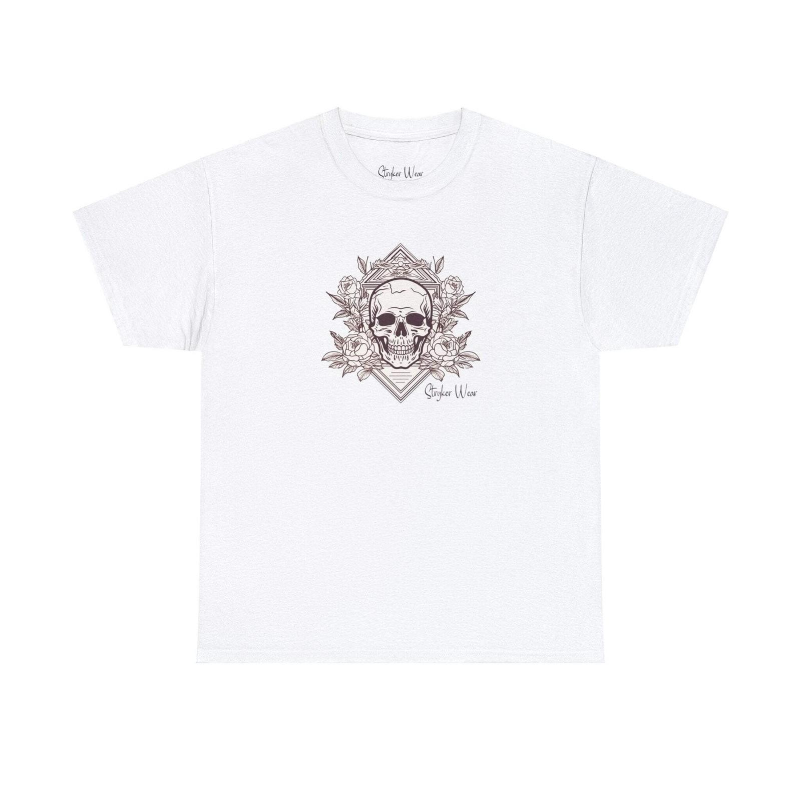 Vintage Skull Tattoo Art | Unisex Heavy Cotton Tee S