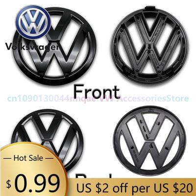 VW Volkswagen Jetta MK5 Golf İçin Jant Kapakları 1 ADET ABS Araba Ön Logosu Ön Izgara Rozeti Bagaj Rozeti Volkswagen Polo 20 ED1 c8 İçin Uygun