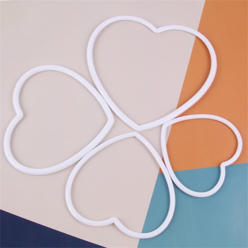Plastic Dream Catchers Circle Heart Shaped Dreamcatcher DIY Accessories for Windchimes Jewelry Handmade Crafts Making