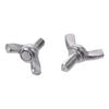 5PCS Metric Bolts M5x10mm Machine Screw 304 Stainless Steel Silver Tone Wing Bolts Thumb Screws
