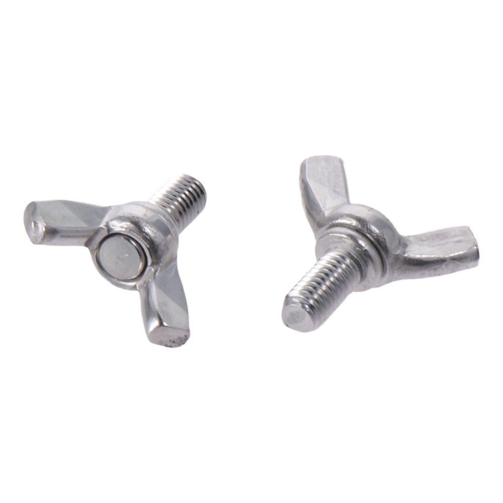 5PCS Metric Bolts M5x10mm Machine Screw 304 Stainless Steel Silver Tone Wing Bolts Thumb Screws