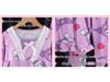 Kids' and Women's Spring Autumn Cartoon Pajama Set - Long Sleeve, Long Pants, KPOP Square Neck Homewear for Middle Large Child Girls