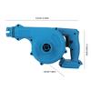2 In 1 Electric Suction Vacuum Lightweight Powerful Leaf Blower Adjustable Handheld Dust Removal Fan Blowing Suction Tool