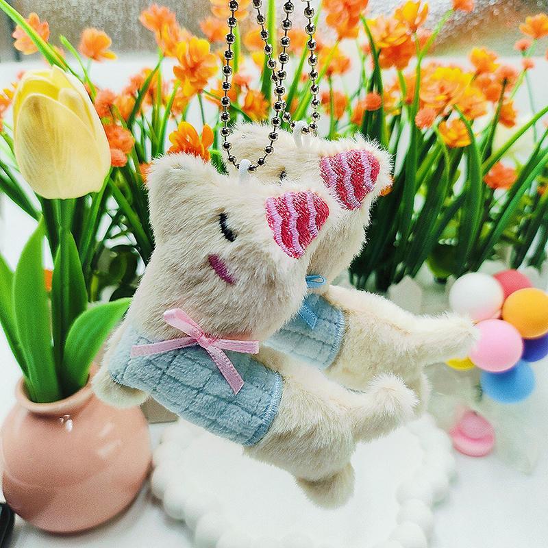 Cute Cartoon Alpaca Plush Doll Toy Keychain Pendant Kawaii Backpack Hanging Ornaments Creative Bag Decoration Accessories Gifts