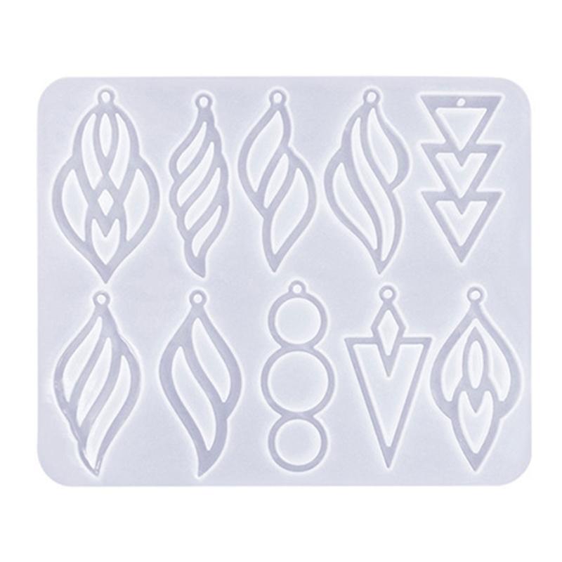 Geometrische Silikonform Ausgehöhlte Ohrringformen Schmuckherstellungsformen Silikonformen Perfektes Geschenk für DIY-Bastler