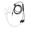 Air Tube Earphone Earbuds Wired Headphones W HandFree Microphone for Samsung 3.5mm Jack(Noir )