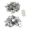 100 Sets Blank Button Badge Parts Set Round Shape Rust Prevention Easy Print Button Pin Badge Kit for Button Making Machine