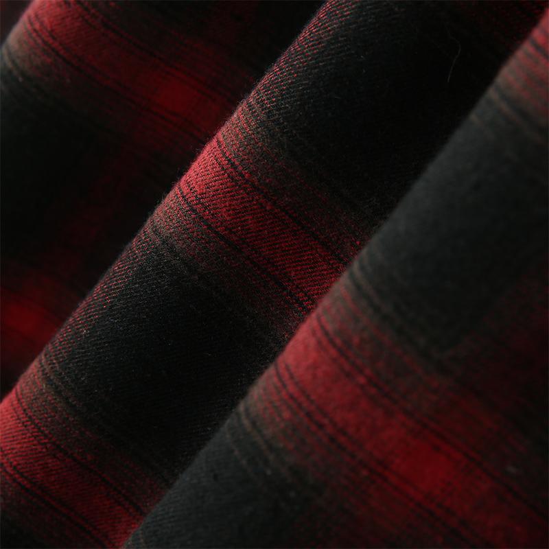 Осенние мужские повседневные эластичные брюки на молнии в клетку — фото 9