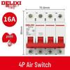 Delixi DZ47s 4P MCB Circuit Breaker: Three-Phase 380V Miniature Main Electric Switch