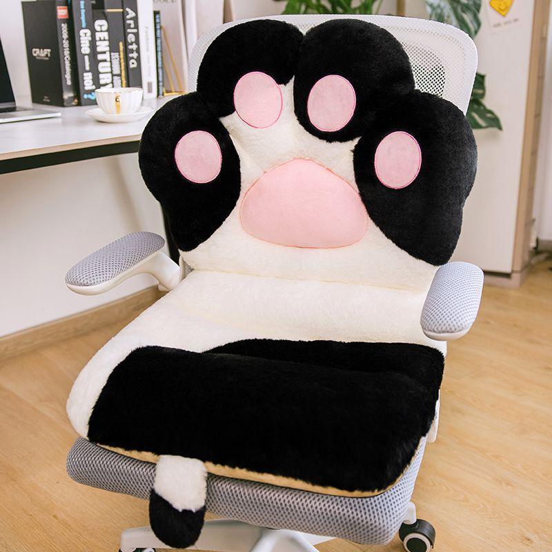 

Cartoon Cat Paw Plush Cushion With Soft PP Cotton Filling Home Office Floor Cushion Chair Sofa Pillow Support Chair Cushion 45x80cm