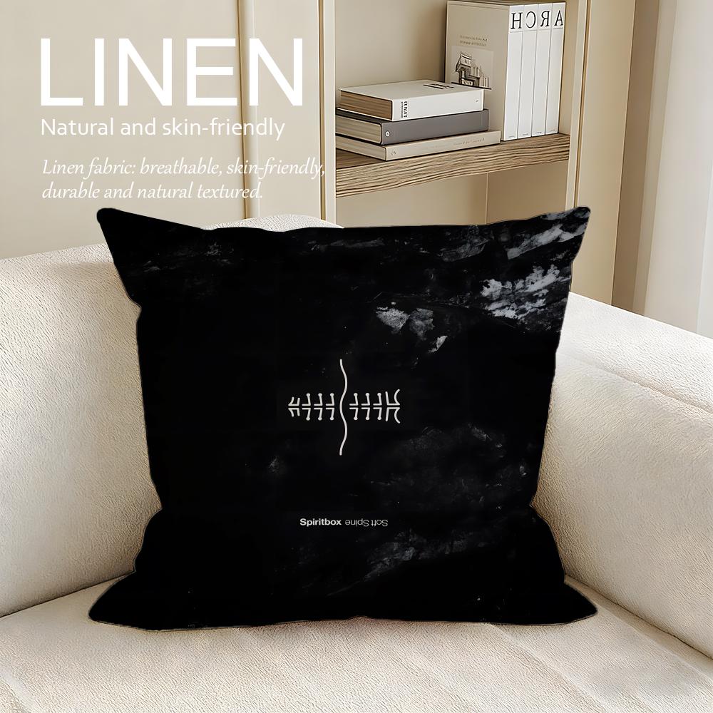 Music Spiritbox Cushion Cover Pillowcase Set Pcs x x Breathable Washable Sofa Cushion Cover