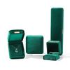 Italian Velvet Rounded Gold Medal Velvet Jewelry Packaging Box, High-end Ring Pendant Bracelet Box, Jewelry Box