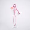 Cute Cherry Blossoms Pendant Creativity Shape Beaded Woven Rope Small Bell Design Bag Hanging Piece Gift A227 Bag Charm