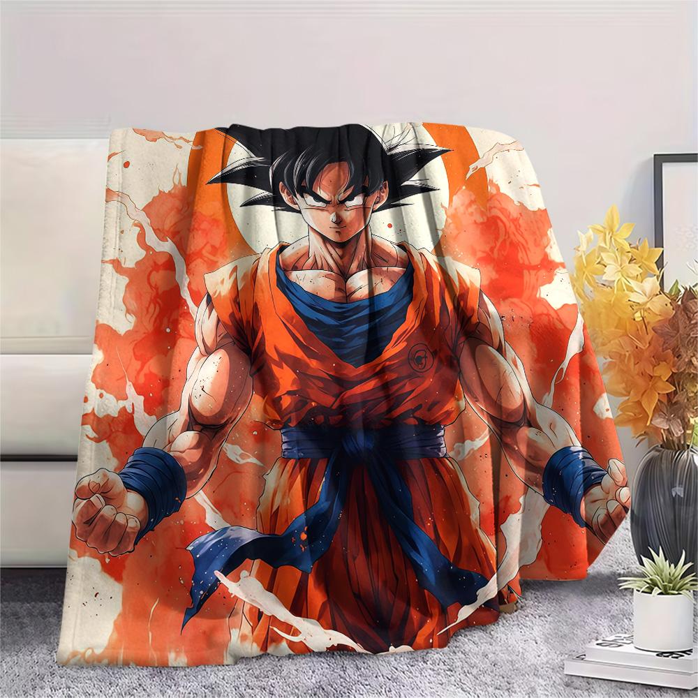 Dragon Ball Flannel Blanket, High quality Comfortable for All Seasons, Home Decor, Warmth and Comfort