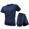 European-Size High-Elastic Yoga Suit - Summer Quick-Dry Lightweight Sport Pants, Two-Piece Look