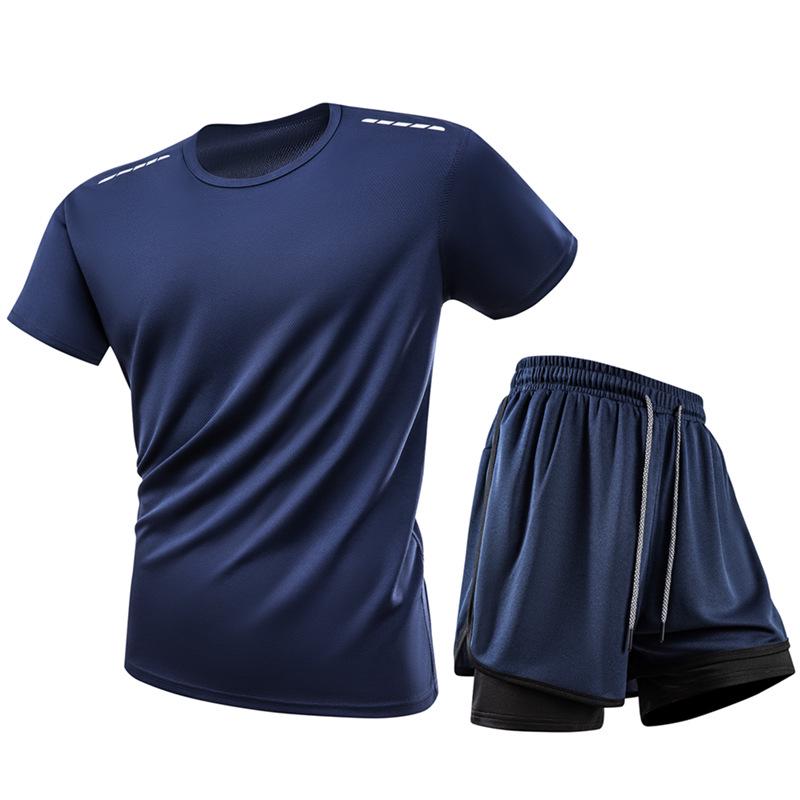 European-Size High-Elastic Yoga Suit - Summer Quick-Dry Lightweight Sport Pants, Two-Piece Look
