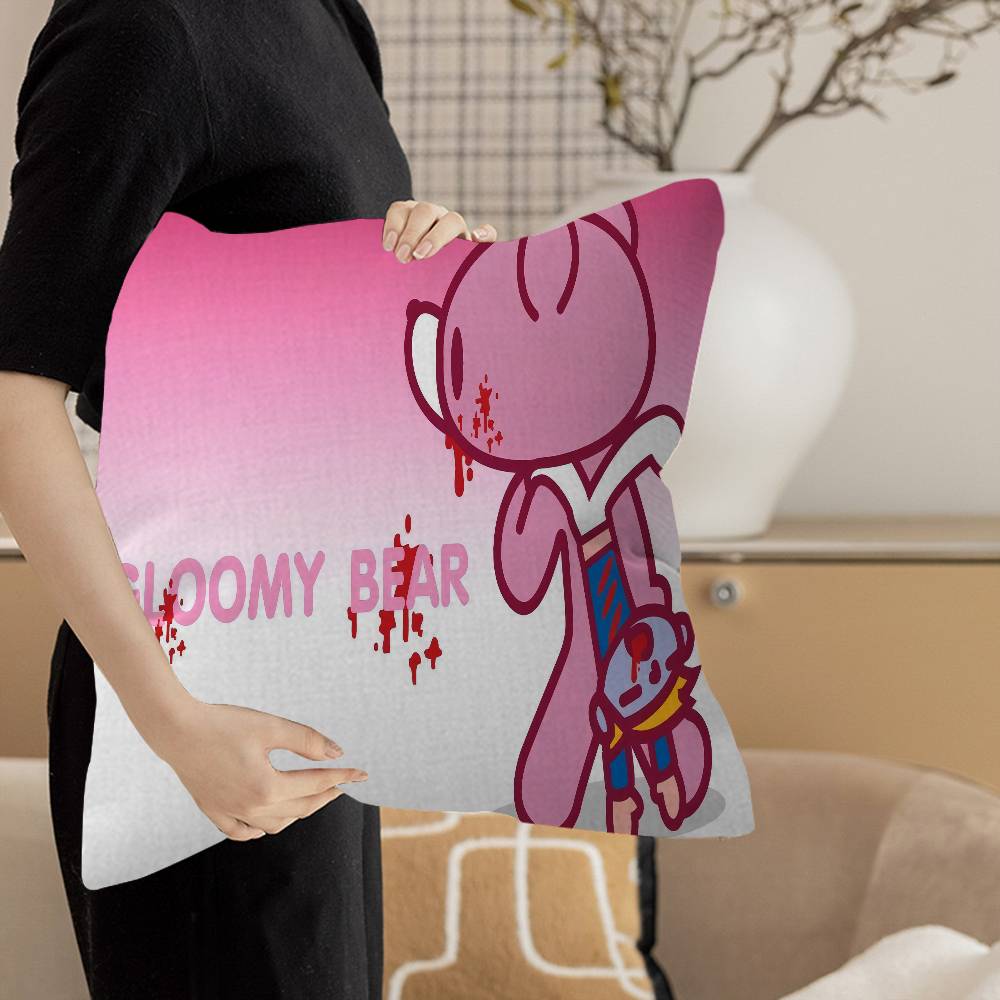 G-Gloomy B-Bear Pillow Gift Home Office Decoration Pillow Bedroom Sofa Car Cushion CoverPillow Case