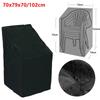 1Pcs Single Chair Garden Chair Cover 210D Polyester Cloth Outdoor Dustproof Cover Stacking Waterproof Chair Protector