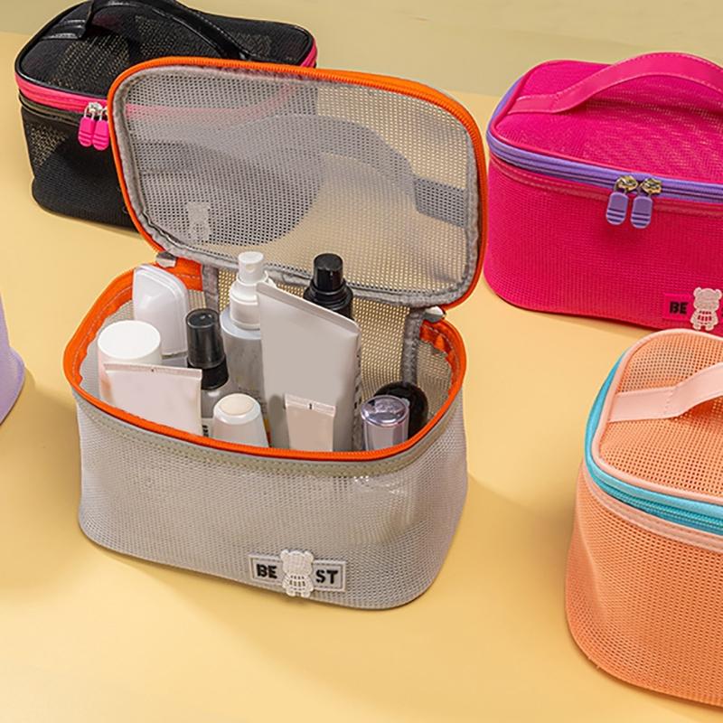 Kosmetiktasche Reise-Make-up-Tasche Große Kapazität Kosmetikbeutel Kulturtasche mit Griff Make-up-Organizer-Tasche für Damen