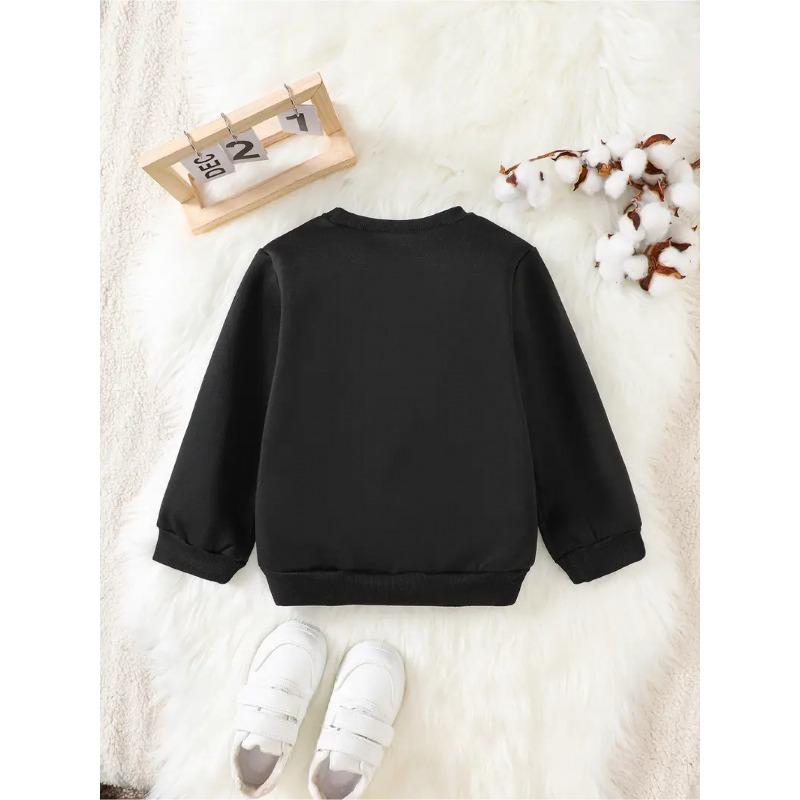 Kids Sweatshirt Round Neck Sweatshirt , Featuring Fireworks, Balloons & More Festive Elements, Versatile & Comfortable Design