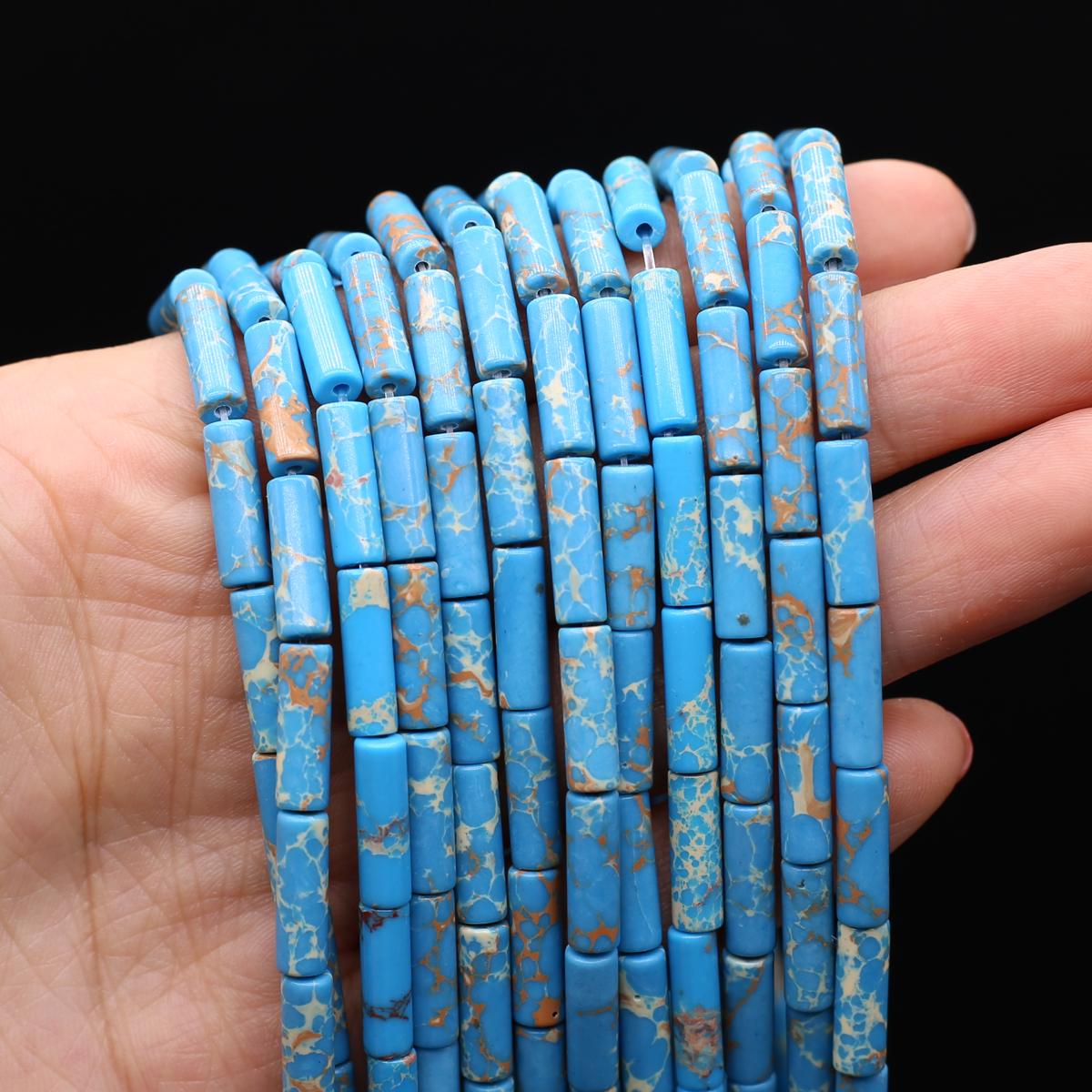 

1 нить бусины из натурального камня длинные цилиндрические кристаллы кварца агата свободные бусины-разделители для изготовления ювелирных изделий DIY ожерелье браслет аксессуары 7x13 мм 1Strand/7x13mm