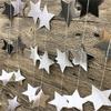 Elegant Star Garlands Decoration Glitters Paper Streame Festival Ornament for Birthday Party Supplies Daily Casual Use