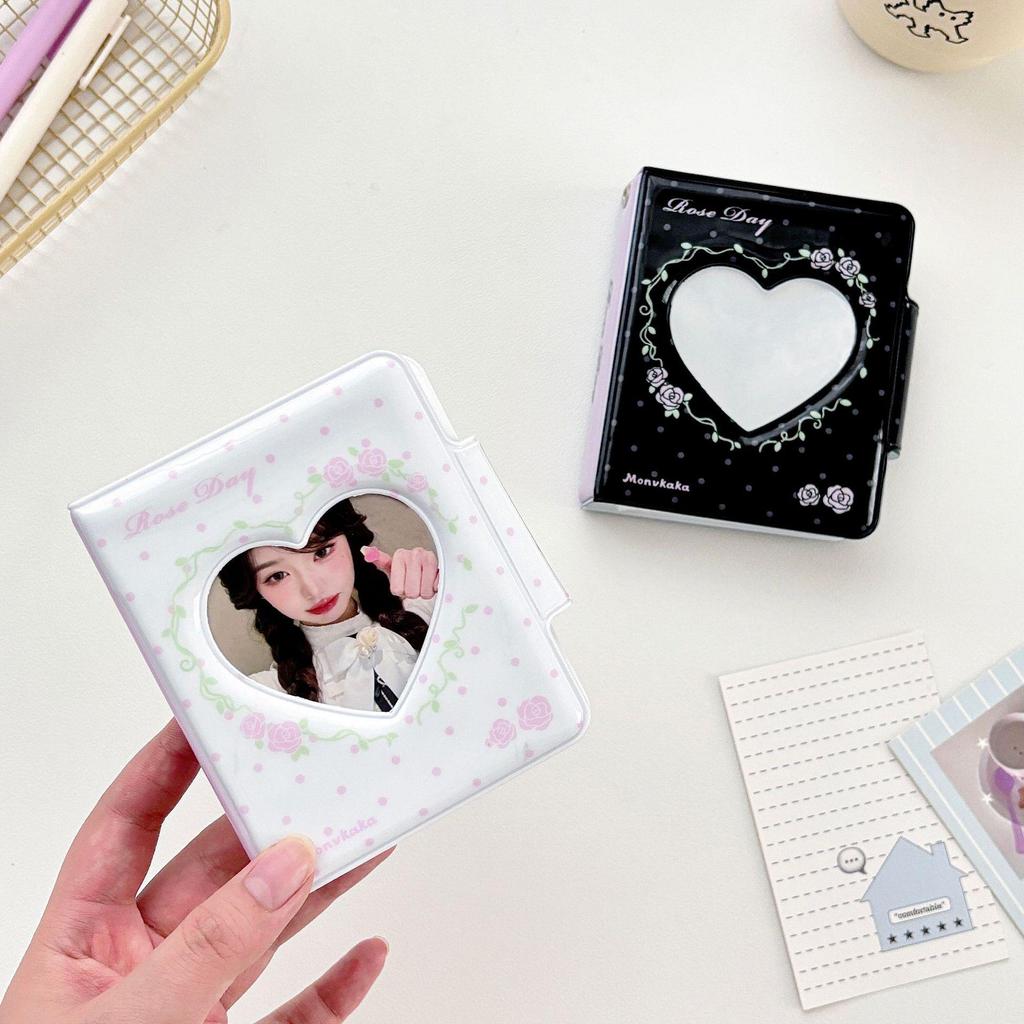 Rose Garden 3'' Single-Grid Card & Photo Album for Small Cards & Polaroids