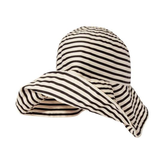 Women Sun Hat Striped Print Wide Brim UV Protection Hat Lightweight Breathable Summer Beach Basin Hat Versatile Accessory