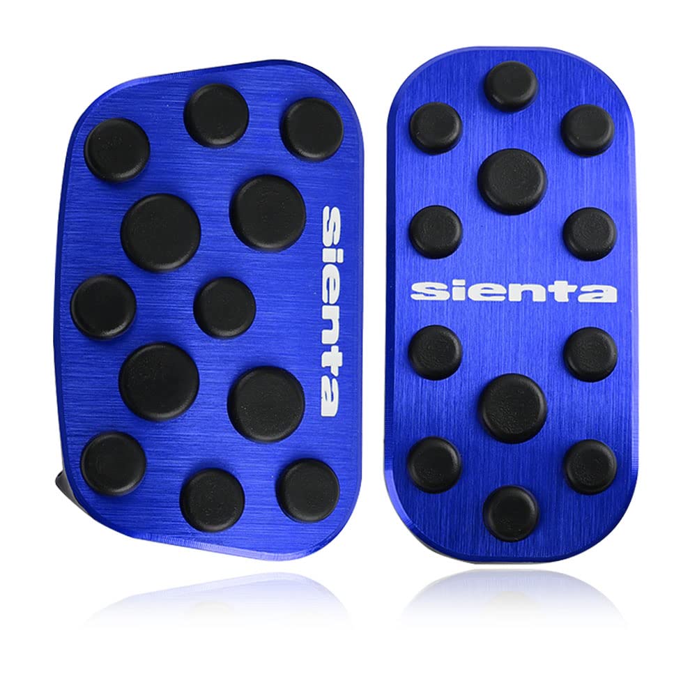LEXLEYS New Sienta 10 Series 2022 Aluminum Pedal Accelerator Brake Cover No Tools Required Rubber Cover Custom Parts (August Onwards) Non-Slip