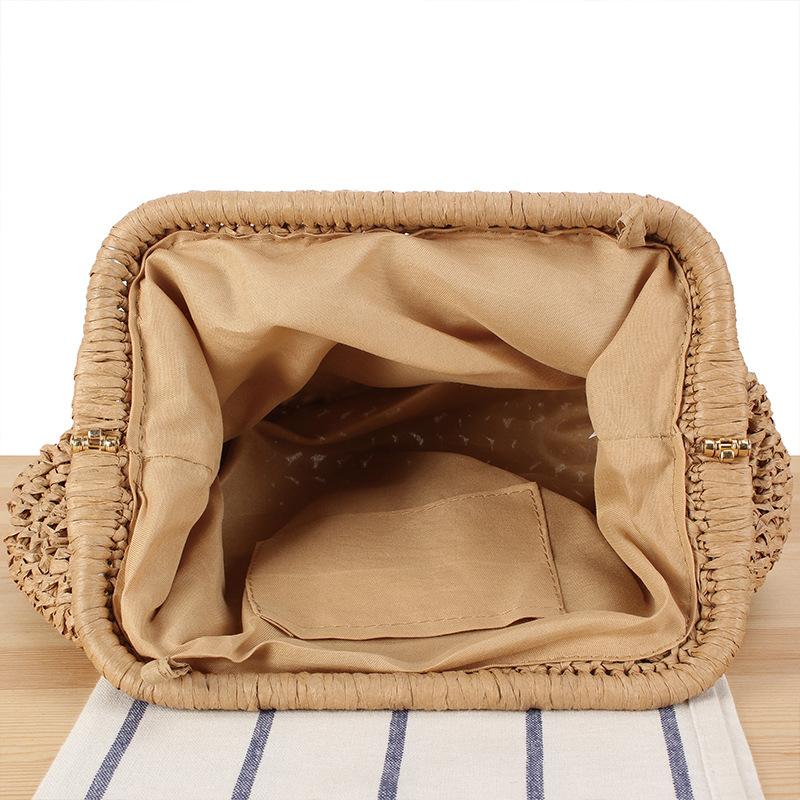 Neue Pastell-Webtasche für Damen, Bonbonfarbene Geometrische Geflochtene Tragetasche, Vielseitige Umhängetasche für den täglichen Freizeitgebrauch & Strandurlaub, Nischendesign