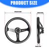 Manopola 345mm Stile Racing Volante ABS 350mm Design a 6 Bulloni Costruzione Leggera Compatibilità Veicolo Universale