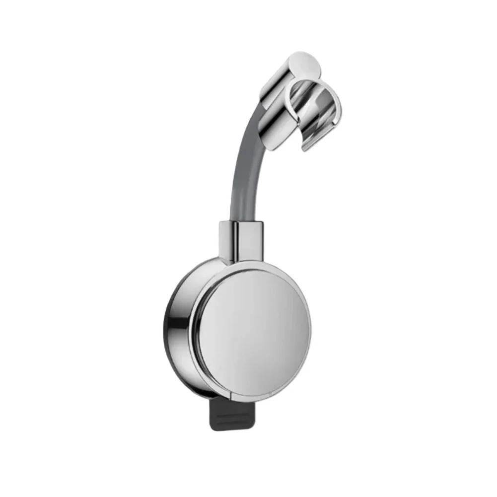 Wall Suction Cup Handheld Shower Head Holder Reusable 360 Swivel Adjustable   Multi Angle Rotation Adjustable Shower Head Holder