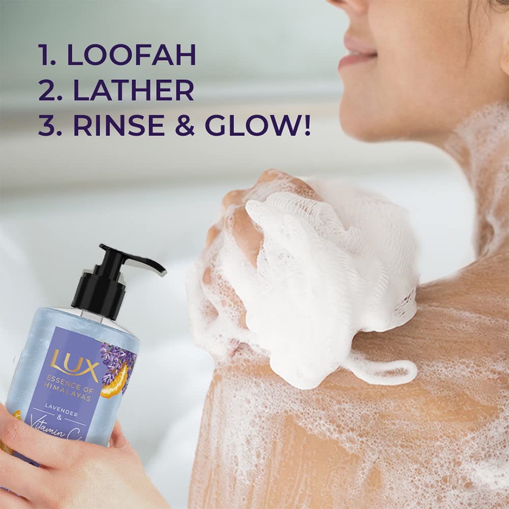 Lux Essence Of Himalayas Lavender & Vitamin C Illuminating Bodywash 400 Ml Paraben Free Plant Based Gentle Skin Cleanser For All Skin Types