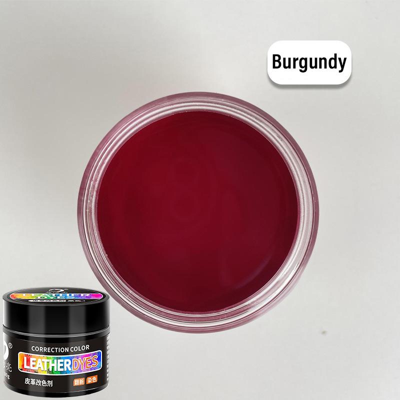 30ml Pintura para Cuero de Coche Crema para Zapatos Coloreado para Bolso Sofá Asiento de Coche Arañazo Tinte para Cuero Marrón Reparación Restauración Pintura de Cambio de Color
